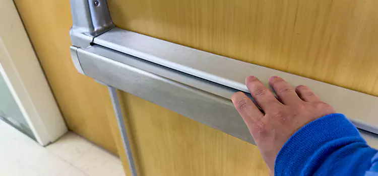 Installing a Push Bar on a Door East Chicago